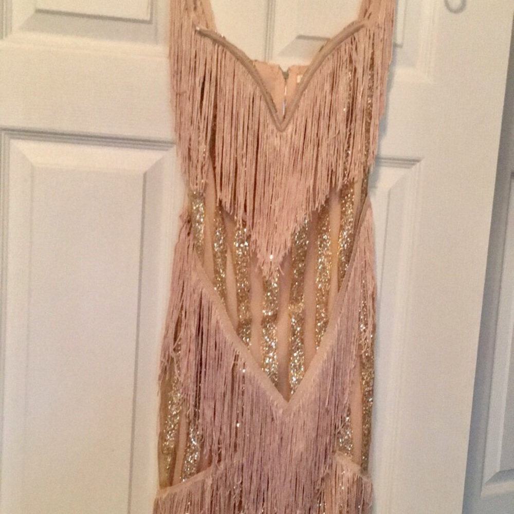 Joyfunear Fringe and Sequin Dress